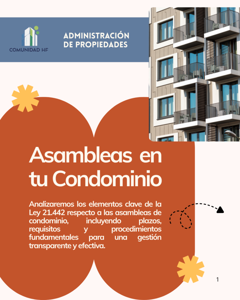 ¿Qué son las asambleas de condominio? Son instancias legales donde los copropietarios toman decisiones clave sobre la vida comunitaria. La Ley 21.442 regula su funcionamiento, asegurando participación, legalidad y orden.