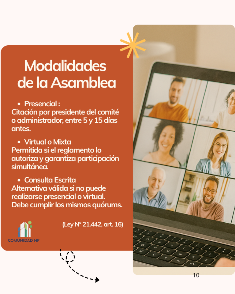 Cierre y Acta
- El presidente declara finalizada la sesión
- El acta debe incluir fecha, quórum, acuerdos y votación
- Debe estar disponible en 30 días, firmada por presidente y secretario
Fuente: Art. 16