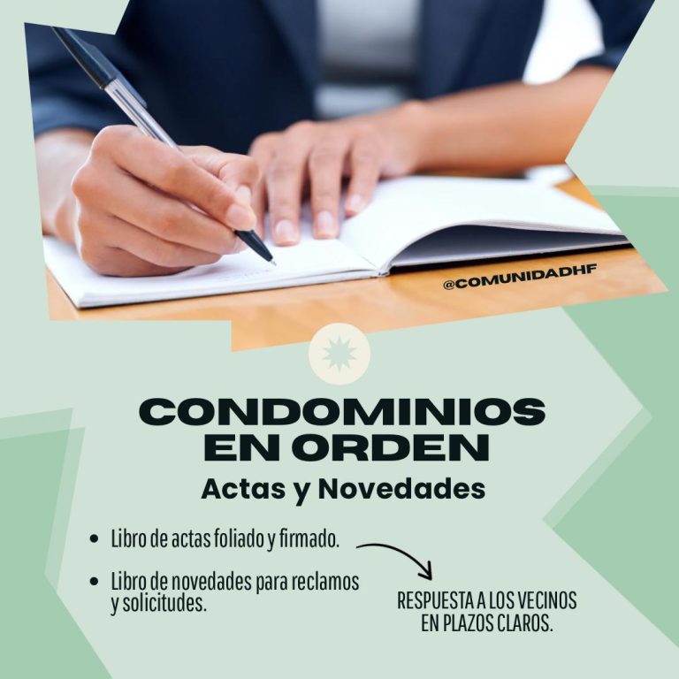 Actas y novedades